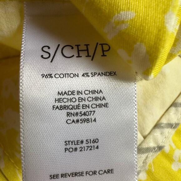 CAbi Jacket Daisy Yellow Floral Preppy Nautical Yacht Country Club Vacation - Picture 7 of 8